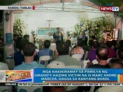NTG: Mga nakikiramay sa pamilya ni Marc Andre Marcos, dagsa sa kanyang burol