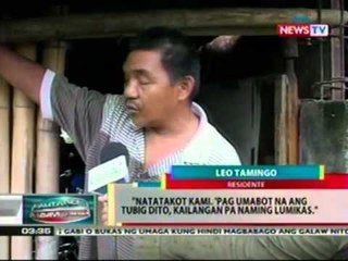 BP: Mga kalsada at palayan sa 3 barangay, napinsala ng baha