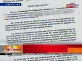 BT: Sinumpang sinalaysay ng 2 neophyte na kasama umano ni Marc Andre Marcos sa initiation rites