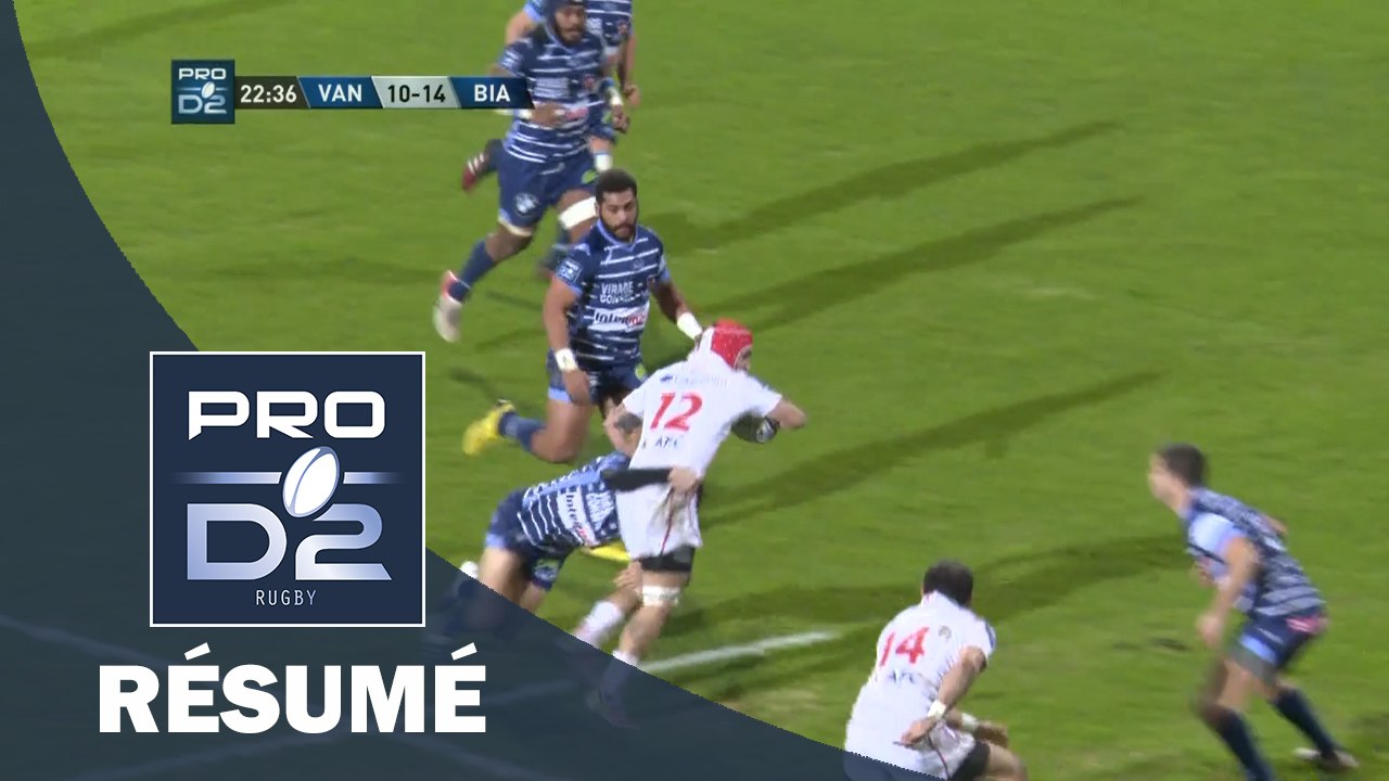 PRO D2 - Résumé Vannes-Biarritz: 27-30 - J17 - Saison 2016/2017