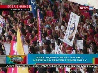 BP:  Nasa 10k kontra-RH Bill, nakiisa sa prayer power rally sa Edsa Shrine