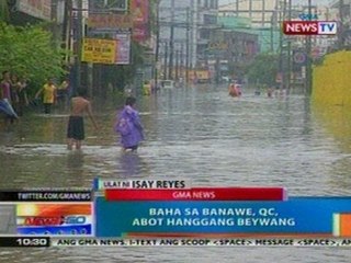 NTG: Baha sa Banawe, QC, abot hanggang beywang