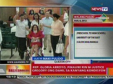 BT: Rep. G. Arroyo, naka-wheelchair at naka-suwerong dumalo sa pre-trial hearing ng graft cases
