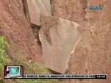 24 Oras: Ilang kalsada, nawasak sa   pagguho ng mga tipak ng semento