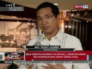 QRT: Mga debate kaugnay sa RH Bill, dedesisyunan ng kamara kung dapat nang itigil