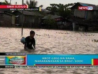 BP: Abot-leeg na baha, nararanasan sa Brgy. Sooc, Iloilo City