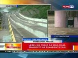 BT: Lebel ng tubig sa mga dam, mahigpit na binabantayan