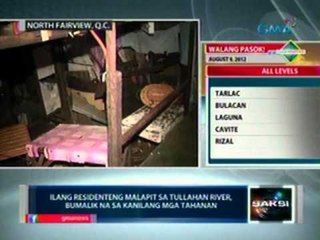 Saksi: Ilang residenteng malapit   sa Tullahan River, bumalik na sa   kanilang tahanan