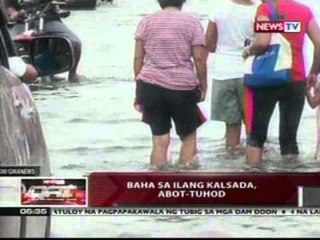 QRT: Baha sa ilang kalsada sa Bulacan, hindi pa humuhupa