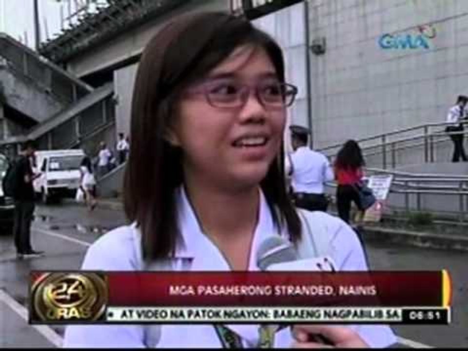 24 Oras: LRT 2 sa Santolan, natigil ang operasyon nang tamaan ng kidlat ang linya nito
