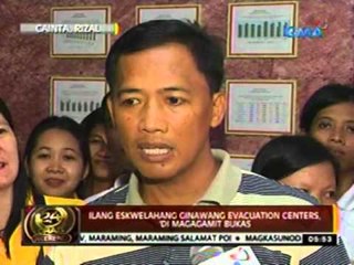 24oras: Ilang eskwelahang ginawang evacuation centers, 'di magagamit bukas