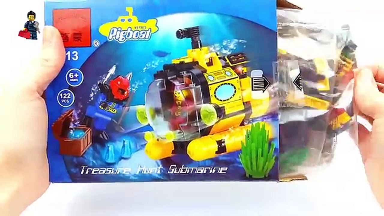Lego Brick Enlighten pigboat series 1213 Submarine. Lego speed build