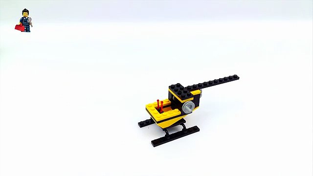 Lego Brick Police Rescue Center - 111 Helicopter. #Lego Speed Build