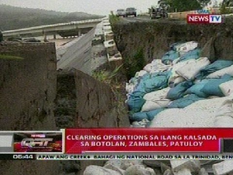 QRT: Clearing ops sa ilang kalsada sa Botolan, Zambales, patuloy