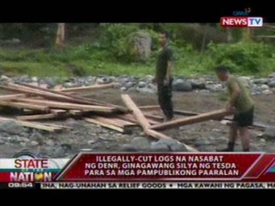 SONA: Illegal-cut logs na nasabat ng DENR, gina...