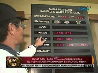24 Oras: Angat Dam, patuloy na nagpapakawala ng tubig bilang paghahanda sa Bagyong Helen