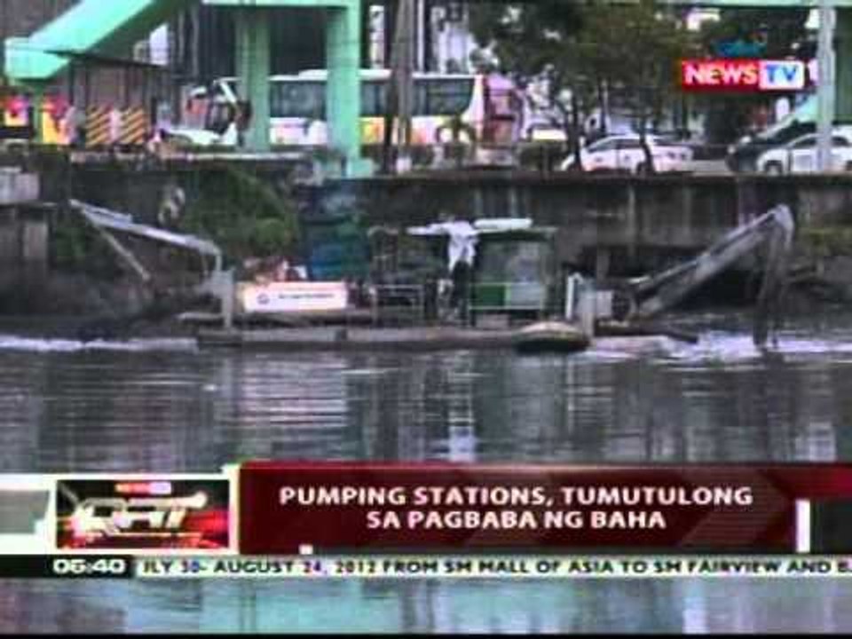 QRT: Pumping stations, tumutulong sa pagbaba ng baha