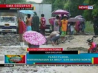 BP: Flash flood, nararanasan sa Brgy. San Benito Norte, La Union
