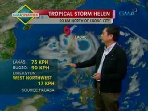 24 Oras: Bagyong Helen, napanatili ang lakas habang kumikilos patungong West PHL Sea