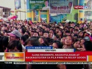 BT: Ilang residente sa Marikina, nagkatulakan at nagkagitgitan sa pila para sa relief goods