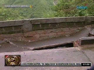 24 Oras: Ilang kalsada at bahay, napinsala sa paggalaw ng lupa