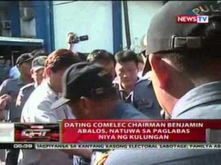 QRT: Ex-Comelec Chair Abalos, natuwa sa paglabas niya sa kulungan