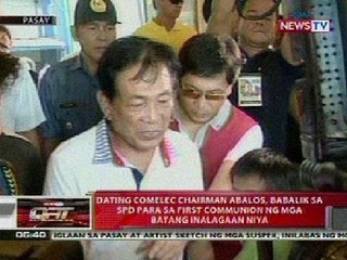 QRT: Ex-Comelec Chair Abalos, babalik sa SPD para sa 1dt communion ng mga batang inalagaan niya