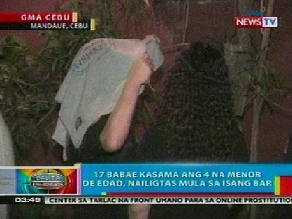 BP: 17 babae kasama ang 4 na menor de edad sa Cebu, nailigtas mula sa isang bar