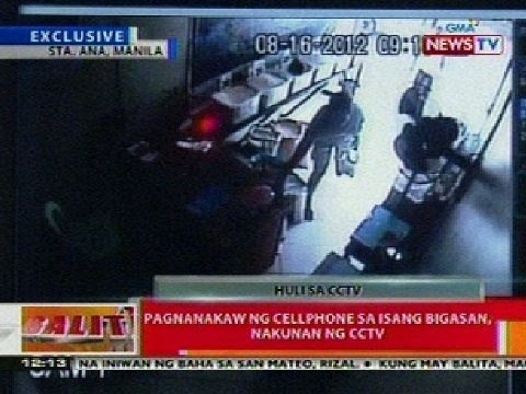 BT: Pagnananakaw ng cellphone sa isang bigasan sa Manila, nakunan ng CCTV