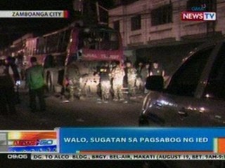 NTG: 8, sugatan sa pagsabog ng IED sa Zamboanga City