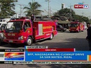 NTG: BFP, nagsagawa ng cleanup drive sa San Mateo, Rizal