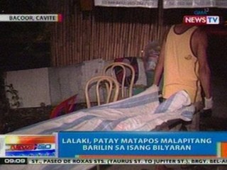 NTG: Lalaki, patay matapos malapitang barilin sa isang bilyaran sa Bacoor, Cavite