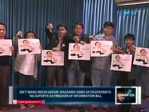 Saksi: Iba't ibang media group, nagsama-sama sa pagpapakita ng suporta sa FOI Bill