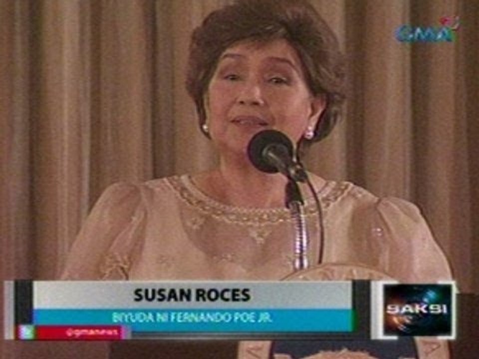 Saksi: Susan Roces, emosyonal na tinanggap ang Nat'l Artist Award para kay FPJ