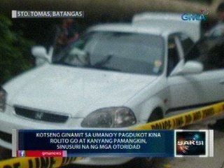 Saksi: Kotseng ginamit sa umano'y pagdukot kina Rolito Go at kanyang pamangkin, sinusuri na