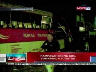 NTL: Pampasaherong bus sa Zamboanga, sumabog; 6, sugatan