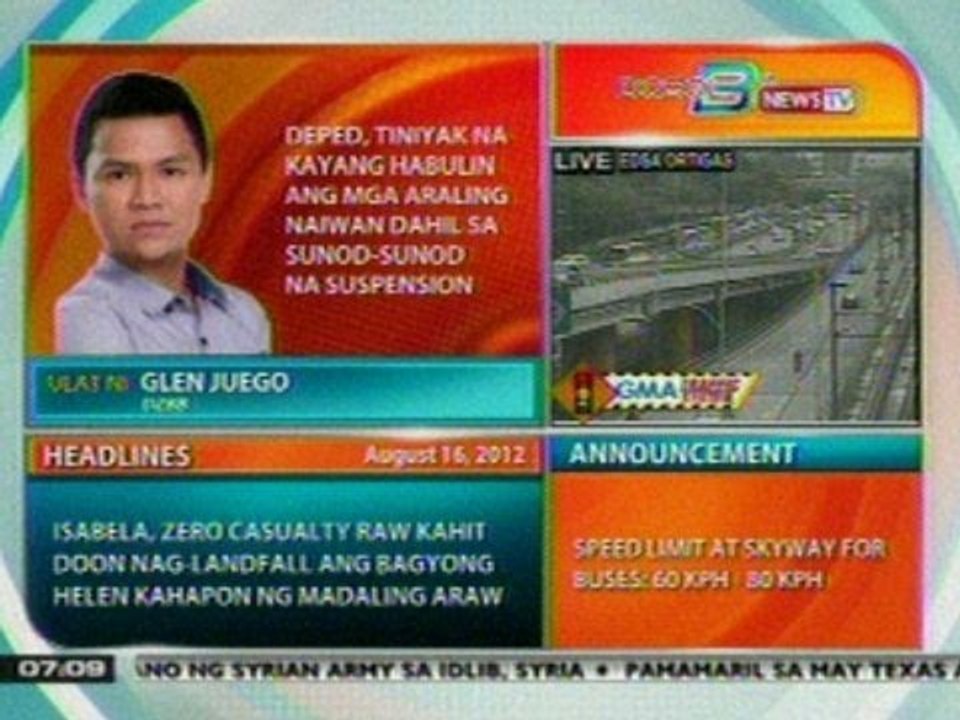 DB: DepEd, tiniyak na kayang habulin ang mga araling naiwan dahil sa sunod-sunod na suspension