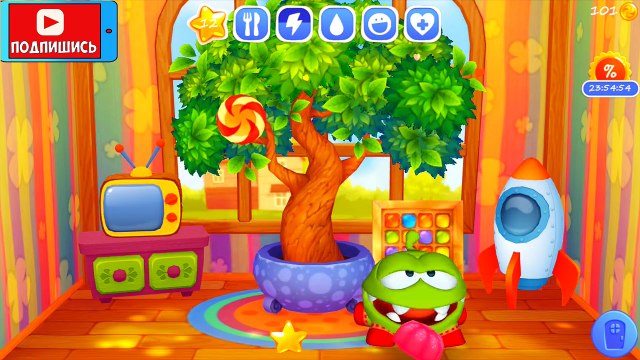 АМ НЯМ МУЛЬТИК #3 – My Om Nom ИГРА про СЛАДКОЕЖКУ Питомца Ам Ням Мультики для Детей