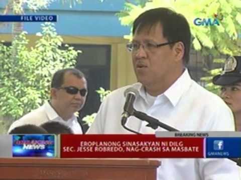 Flash Report: Eroplanong sinasakyan ni DILG Sec. Robredo, nag crash sa Masbate