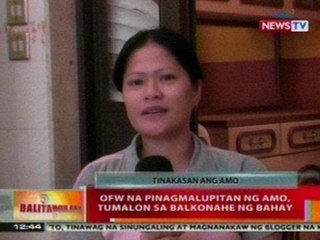 BT: OFW na pinagmalupitan ng amo sa Kuwait, tumalon sa balkonahe ng bahay