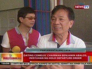 BT: Ex-Comelec Chairman Benjamin Abalos, pansamantalang nakalaya matapos magpiyansa