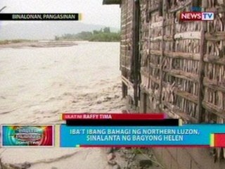 BP: Iba't ibang bahagi ng Northern Luzon, sinalanta ng Bagyong Helen