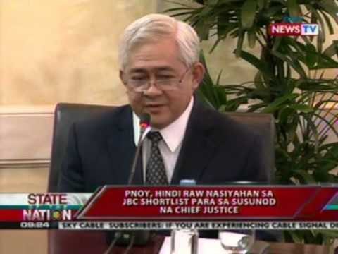 SONA: PNoy, hindi raw nasiyahan sa JBC shortlist para sa susunod na chief justice