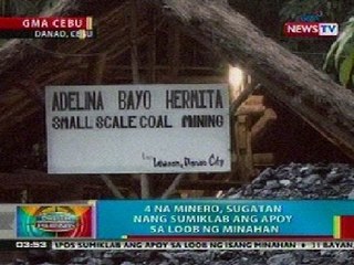 BP: 4 na minero sa Cebu, sugatan nang sumiklab ang apoy sa loob ng minahan