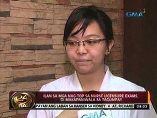 Ilan sa mga nag-top sa nurse licensure exams, 'di makapaniwala sa tagumpay