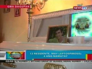 BP: 12 residente, may leptospirosis; 4 ang namatay