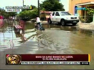 24 Oras: Baha sa ilang bahagi ng   Luzon, 'di pa rin humuhupa