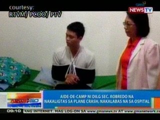 NTG: Aide-de-camp ni Sec. Robredo na nakaligtas sa plane crash, nakalabas na sa ospital