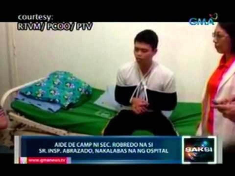 Saksi: Aide-de-camp ni Sec. Robredo na si Sr. Insp. Abrazado, nakalabas na ng ospital