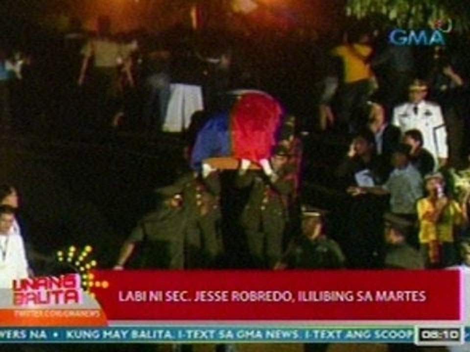 UB: State funeral, ibibigay ng Malacañang kay Sec. Jesse Robredo
